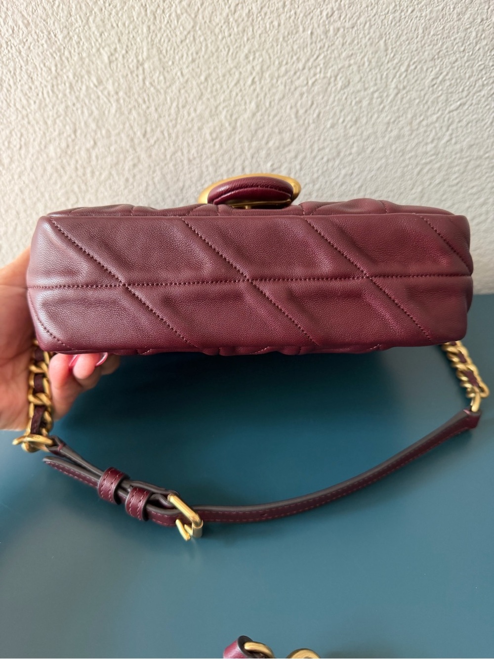 Coach Time Square Tabby in Merlot - Picture 3 of 15
